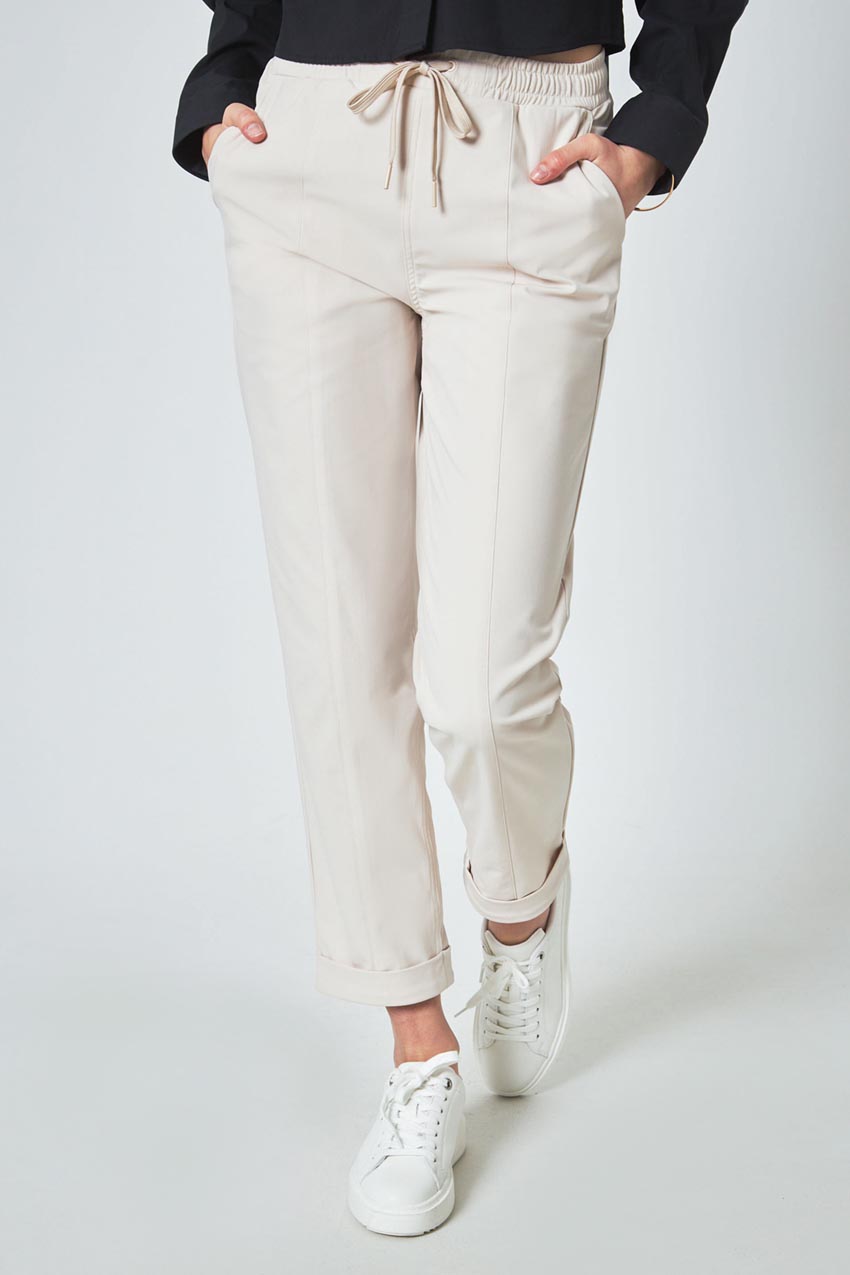 Modern Ambition Limitless Roll Cuff Clean Cut Jogger in Brazilian Sand