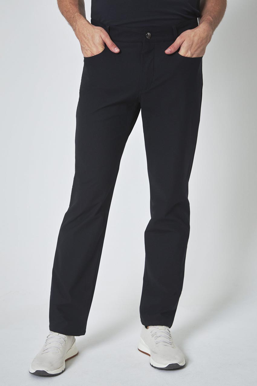 Modern Ambition Limitless Denim-Look Semi-Straight Pant in Black