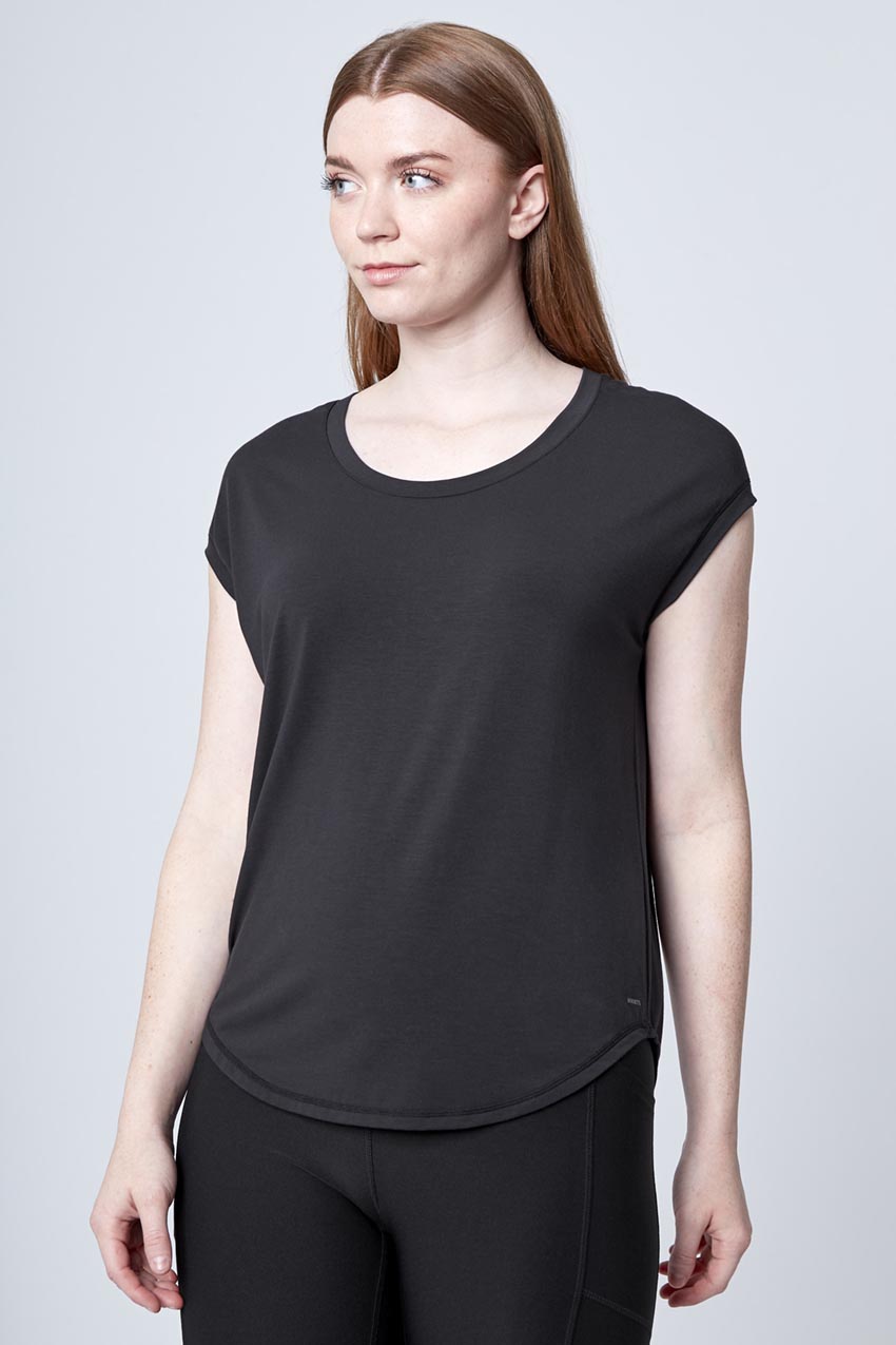 Mondetta Active Short Sleeve Tee in Black