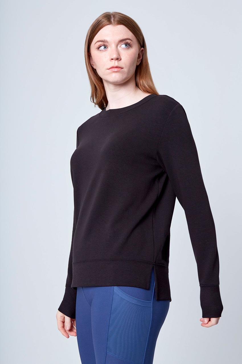 Mondetta Long Sleeve Cover Up in Black
