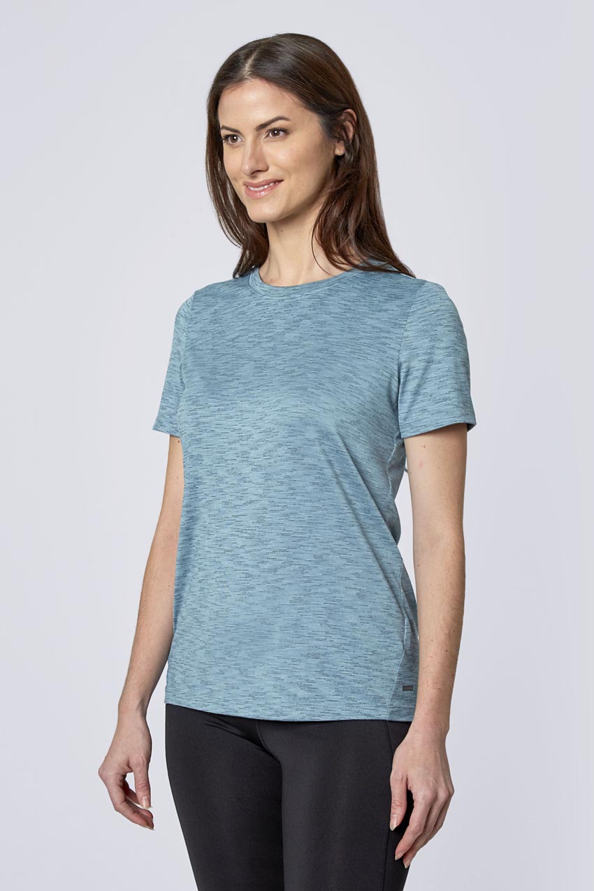Mondetta Space Dye Active Tee in Arctic Combo