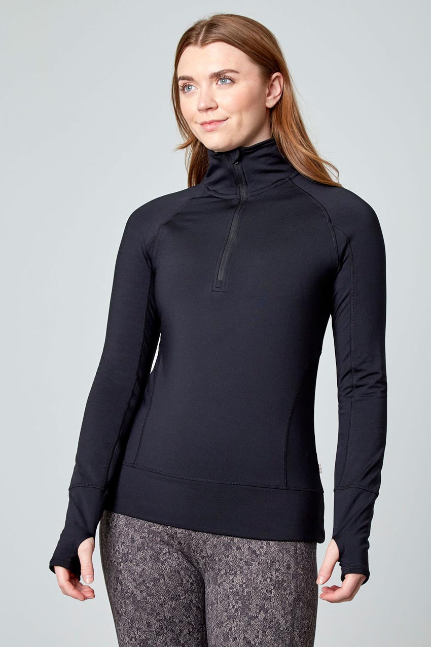 Mondetta Solid Core Half Zip in Black