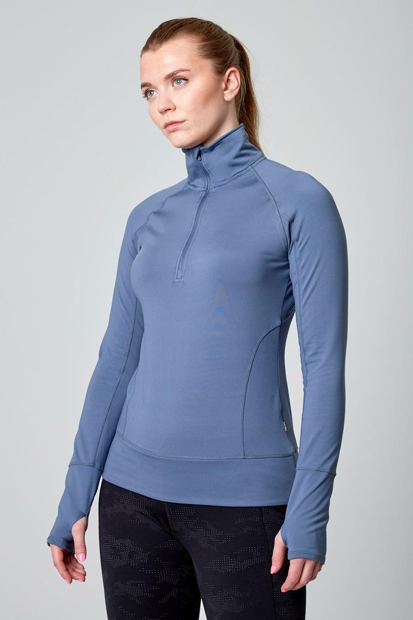 Mondetta Solid Core Half Zip in China Blue