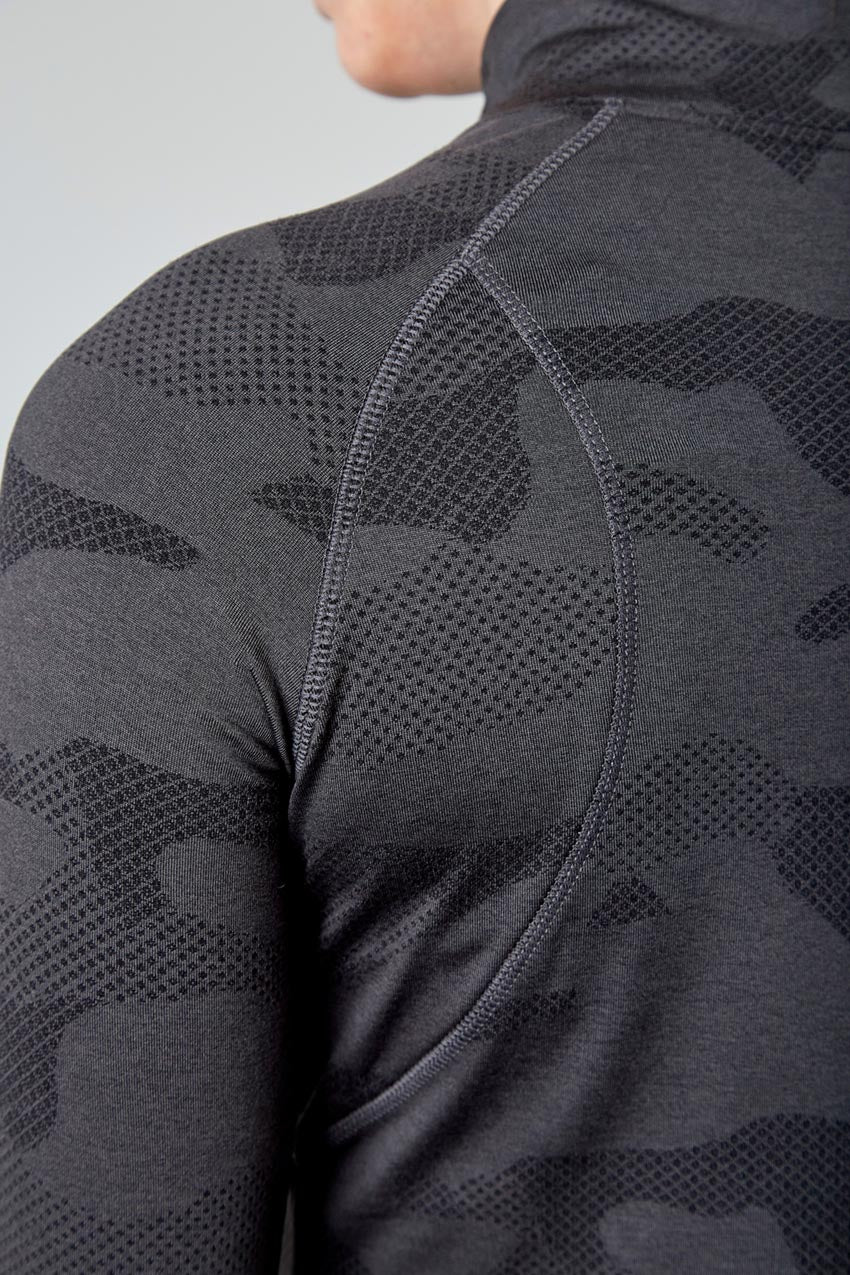 Camo Jacquard Half Zip