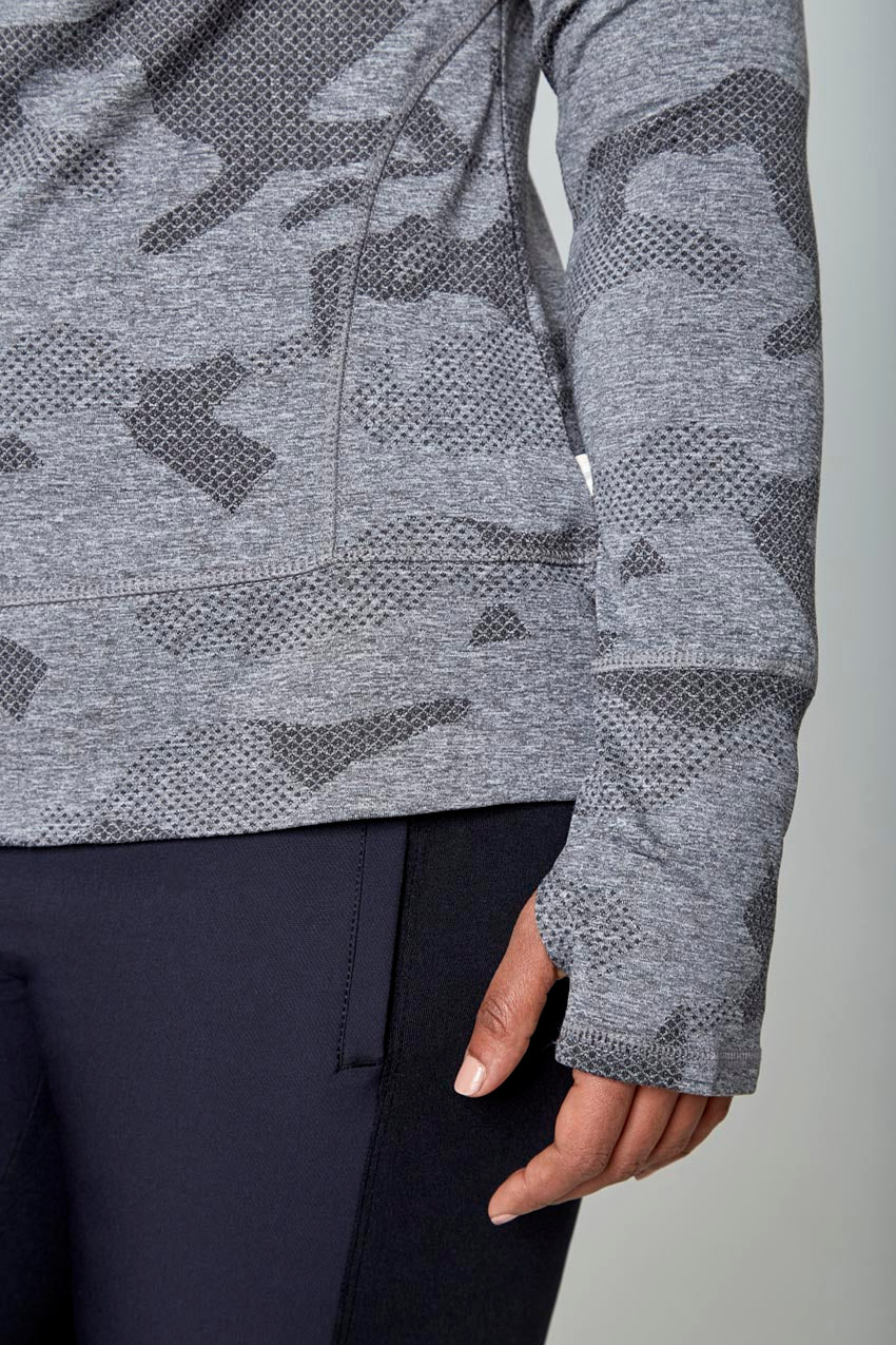 Camo Jacquard Half Zip