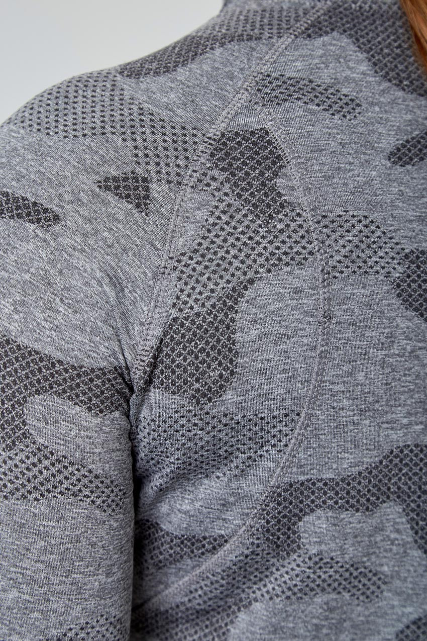 Camo Jacquard Half Zip