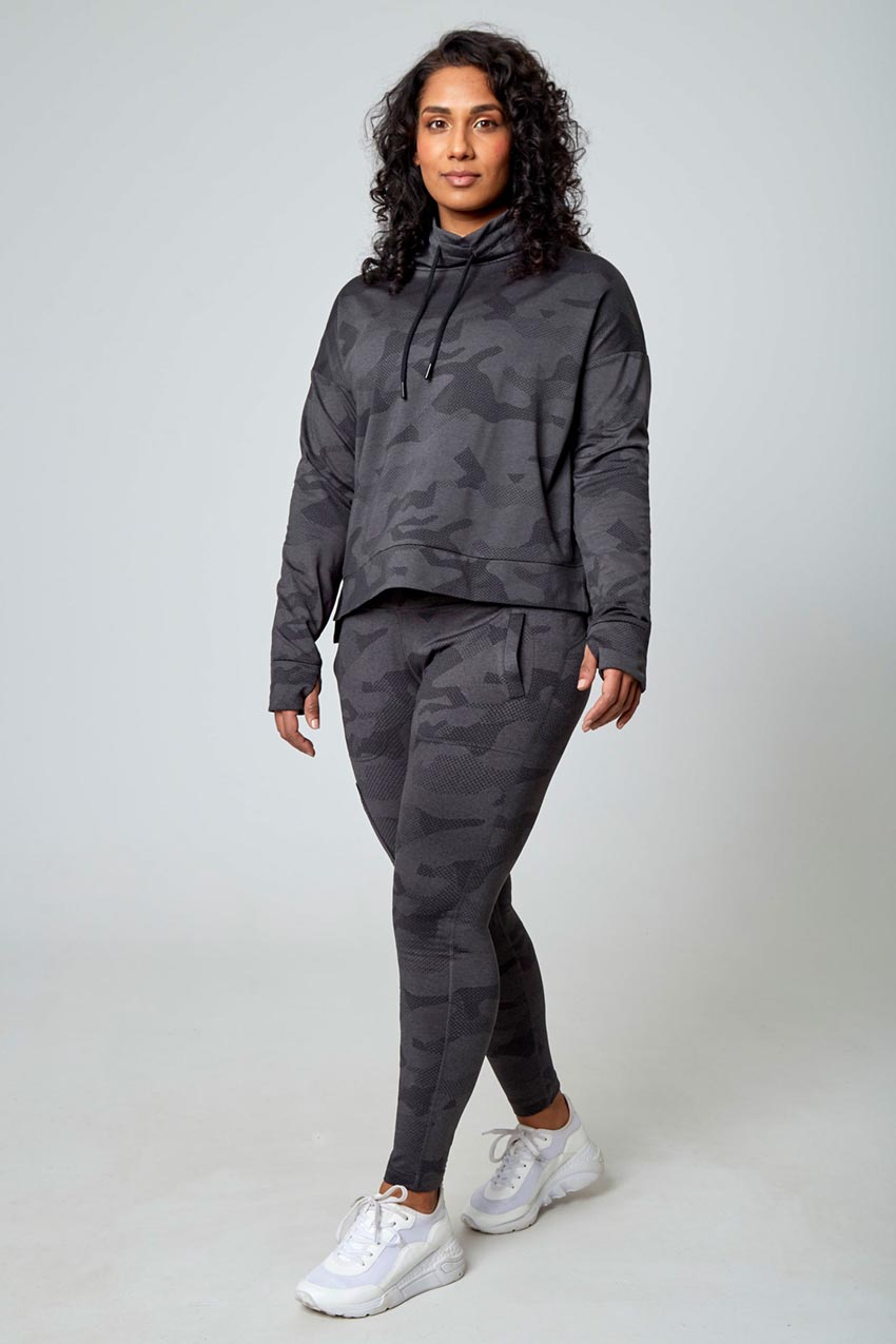 Camo Jacquard Popover
