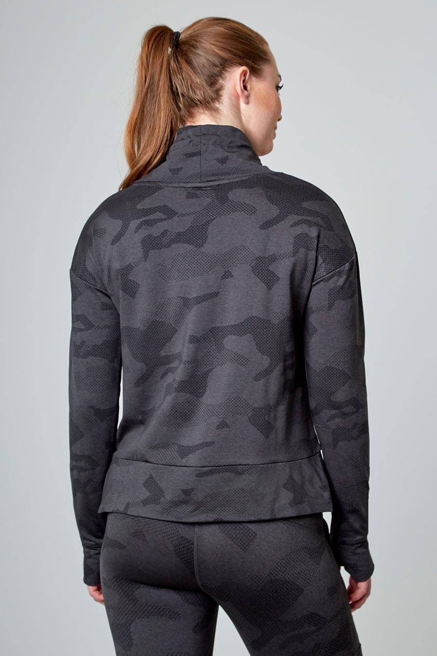Camo Jacquard Popover