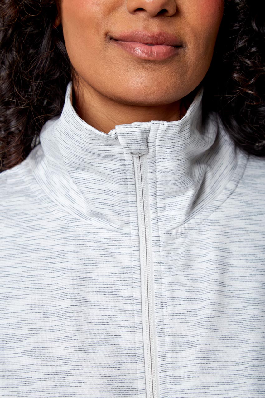Women’s Space Dye Knit Full Zip Jacket