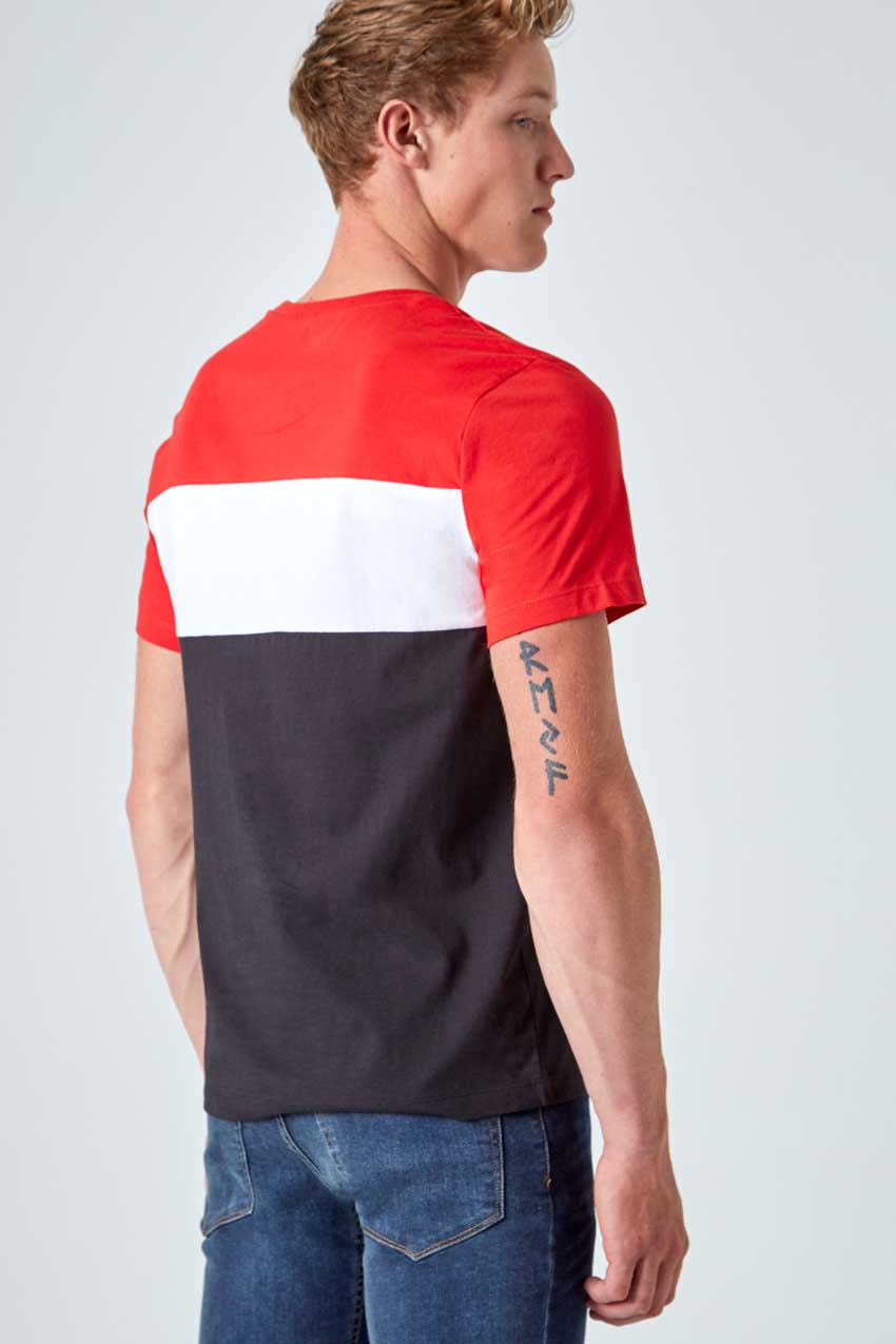 Captain Color Blocked Logo Tee
