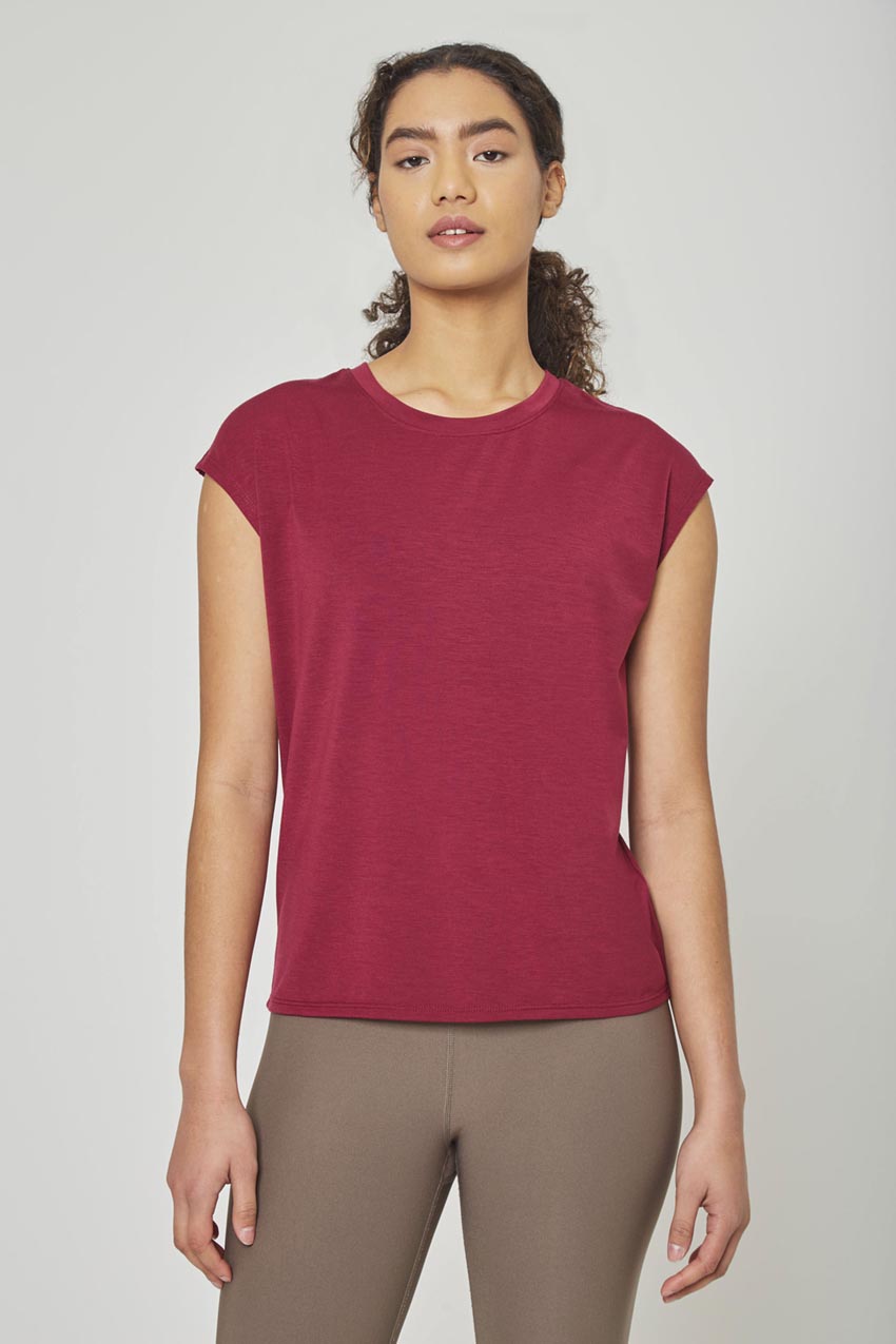 MPG Sport Tracker Dynamic Recycled Anti-Stink Sleeveless Top in Rose