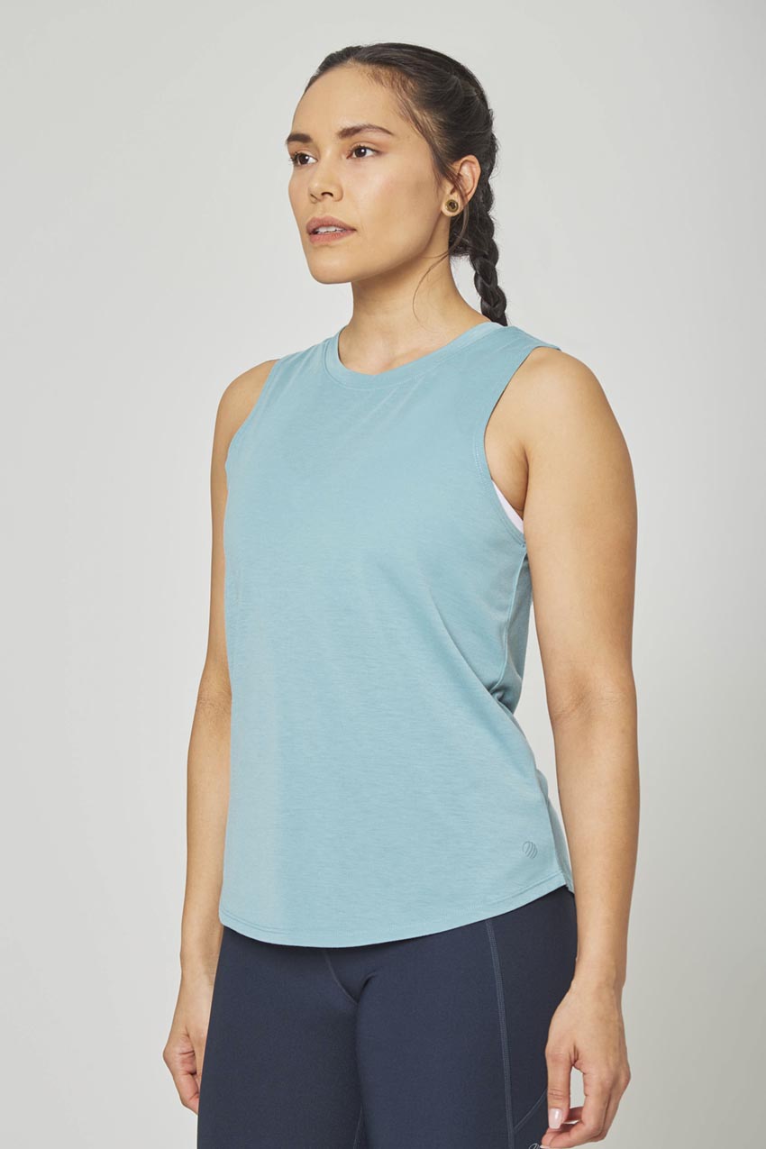 MPG Sport Thriller Dynamic Recycled Anti-Stink Tank Top in Arctic Green