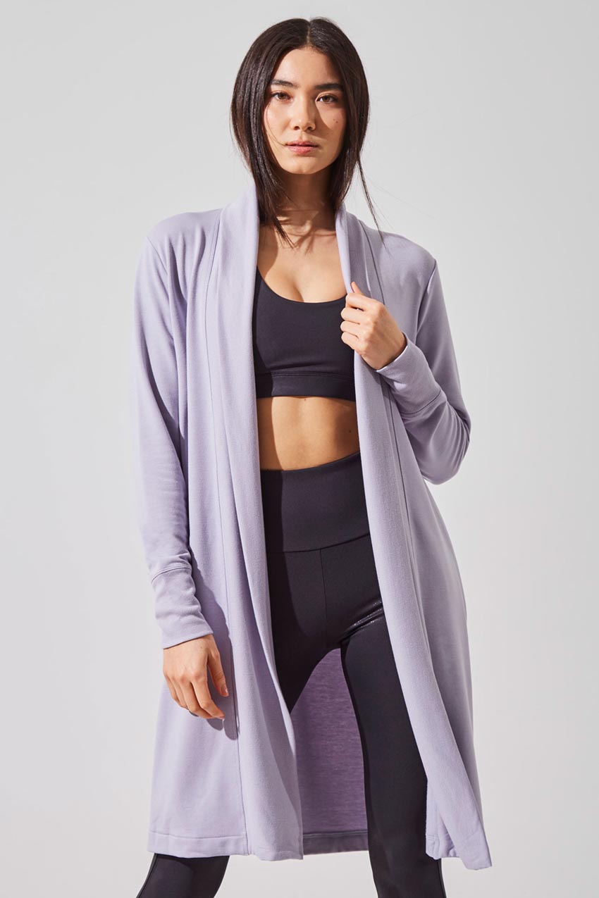 Exhale Recycled Polyester Luxe Open Cardigan