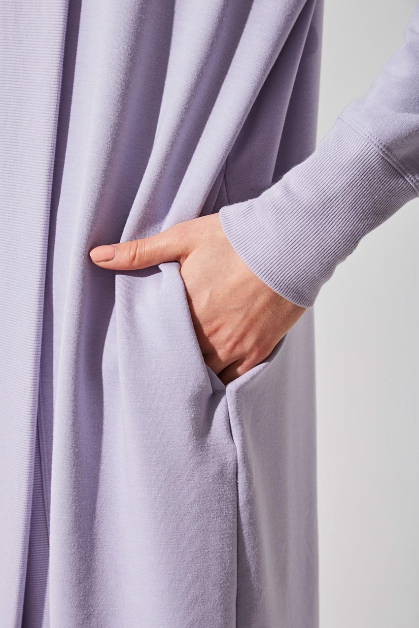 Exhale Recycled Polyester Luxe Open Cardigan
