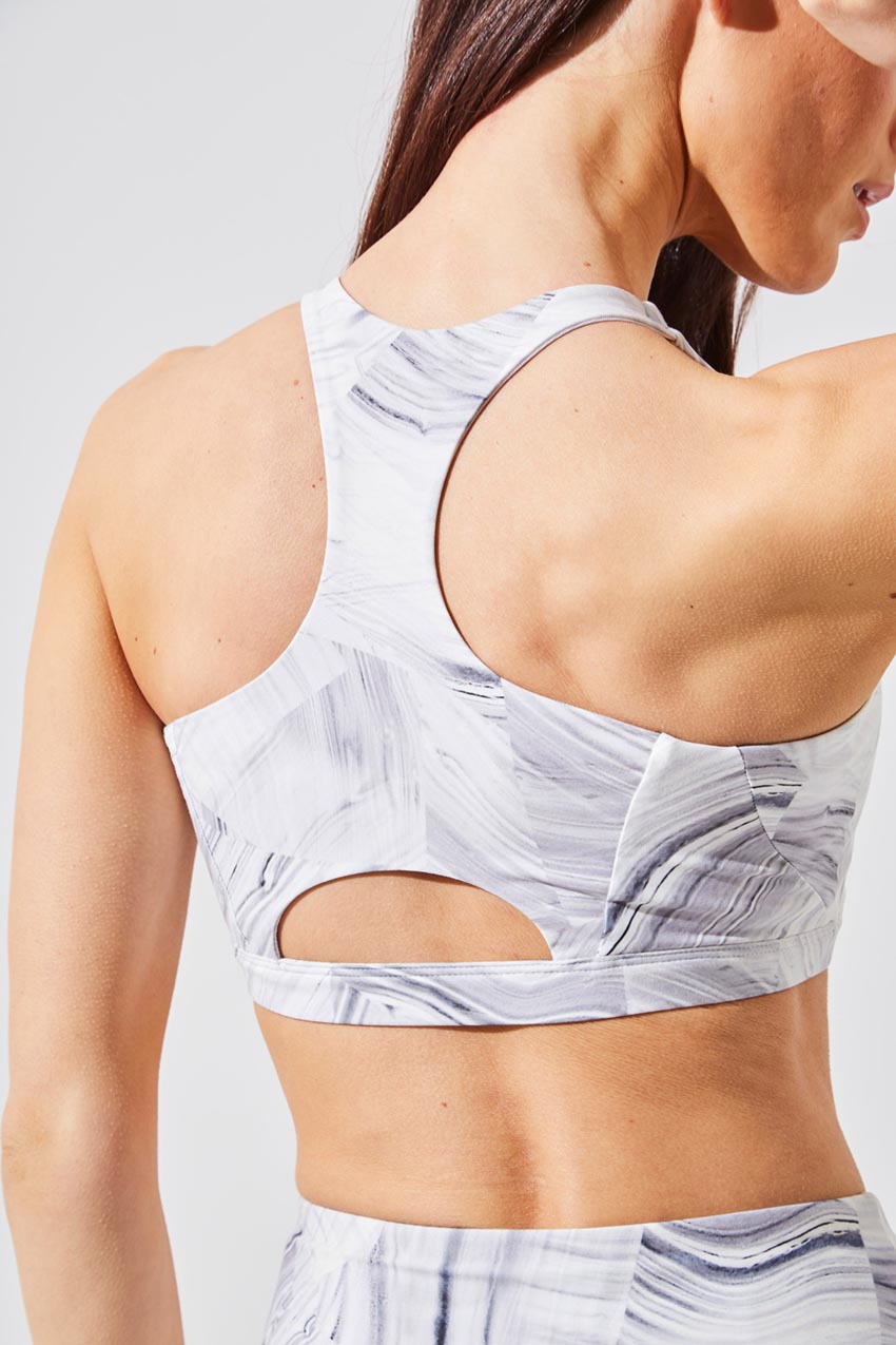 Exert Recycled Polyester Printed Medium Support Bra