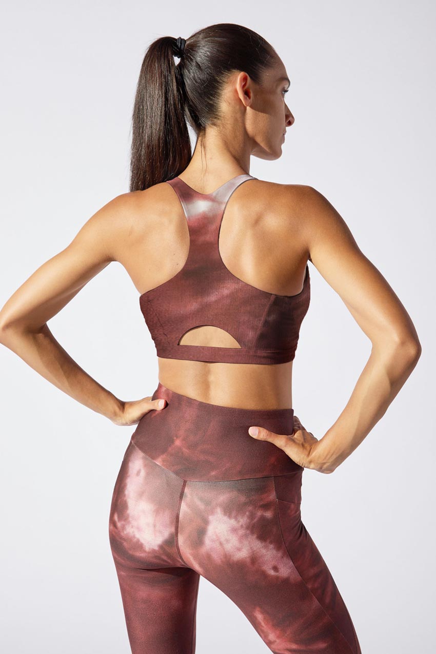 Exert Recycled Polyester Printed Medium Support Bra