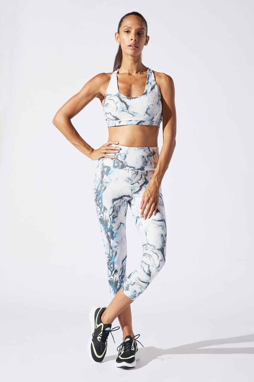 Exert Recycled Polyester Printed Medium Support Bra