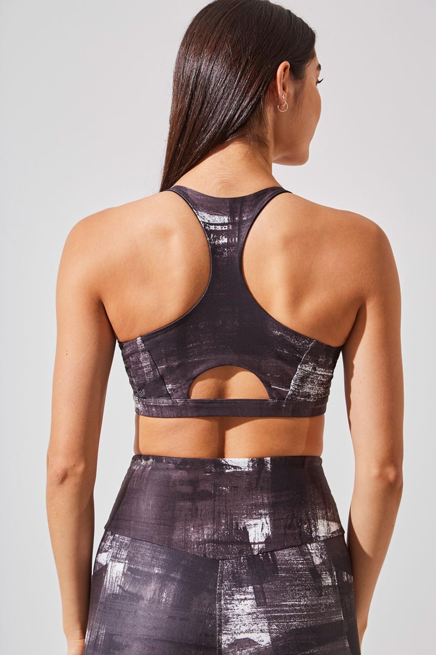 Exert Recycled Polyester Printed Medium Support Bra