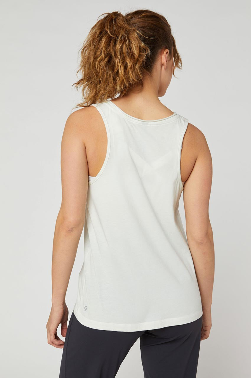 Flame Calm V-Neck Washed Tank Top