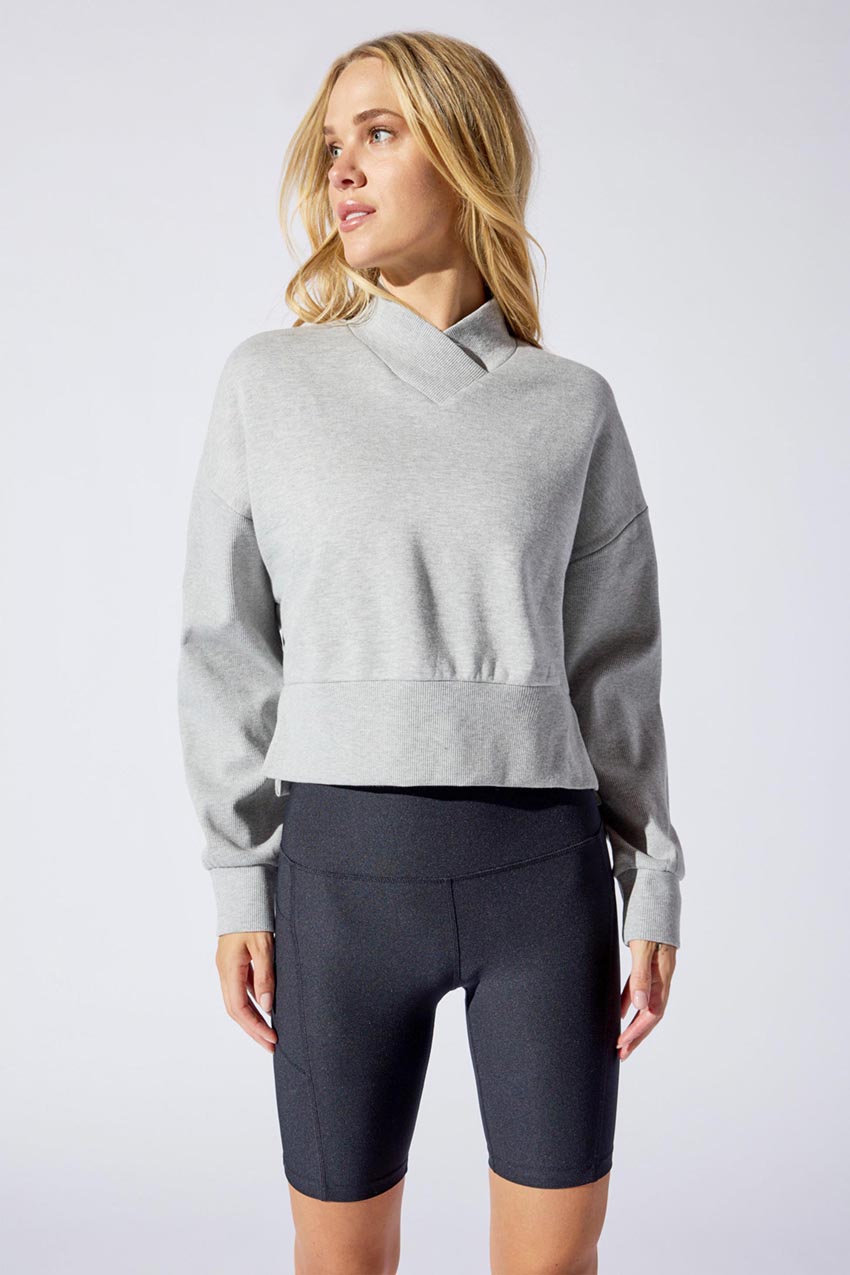 Adora Organic Cotton Cropped Pullover