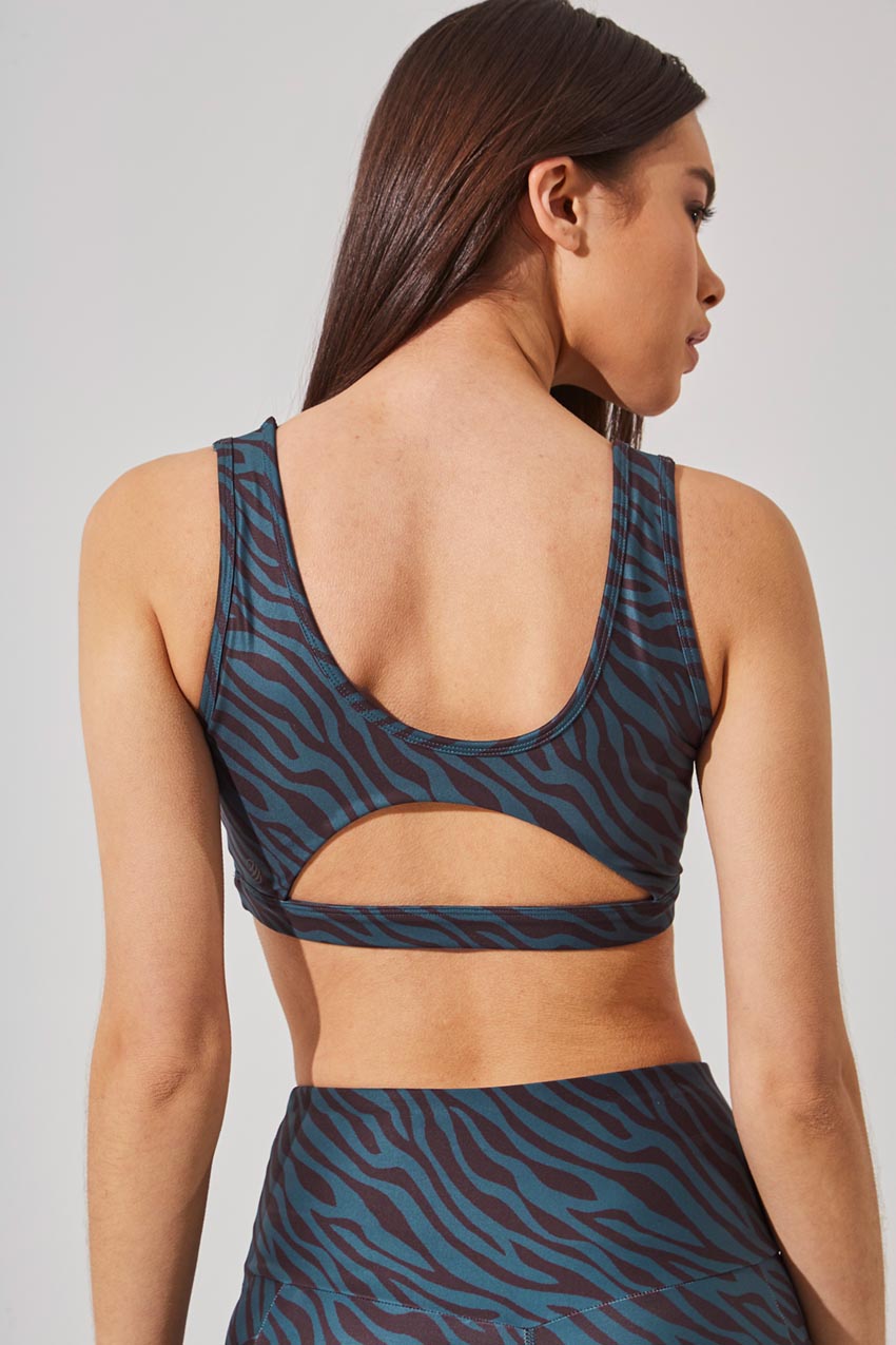 Soar Recycled Polyester Zebra Print Light Support Bra