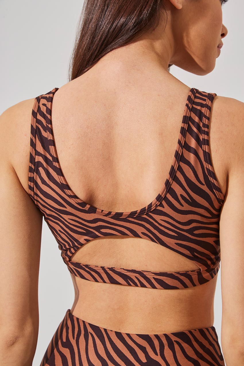 Soar Recycled Polyester Zebra Print Light Support Bra