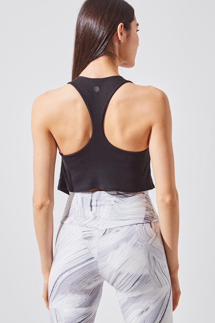 On Pace Natural Modal Medium Support Bra with Overlay
