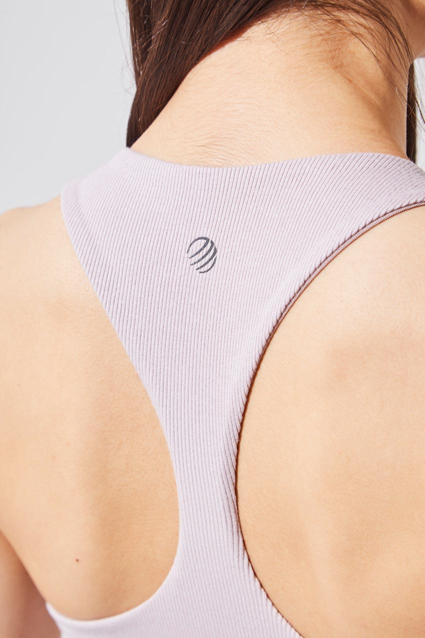 On Pace Natural Modal Medium Support Bra with Overlay