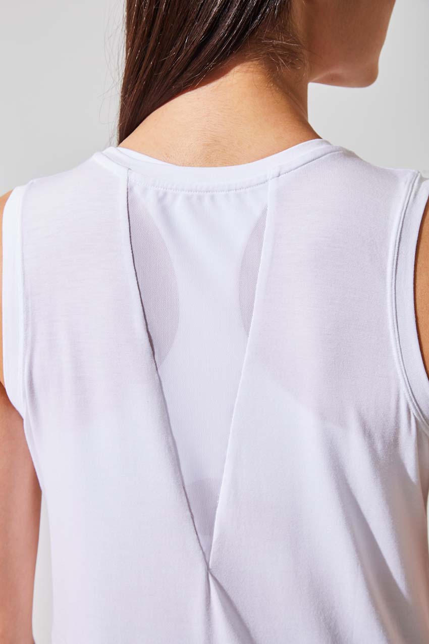 Alison TENCEL™ Modal Tank with Sheer Back Insert