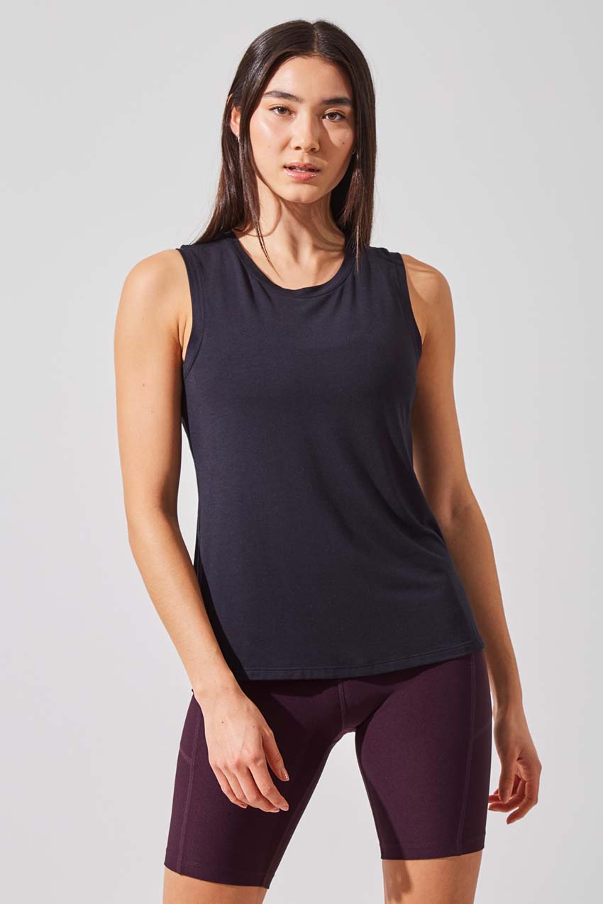 Alison TENCEL™ Modal Tank with Sheer Back Insert