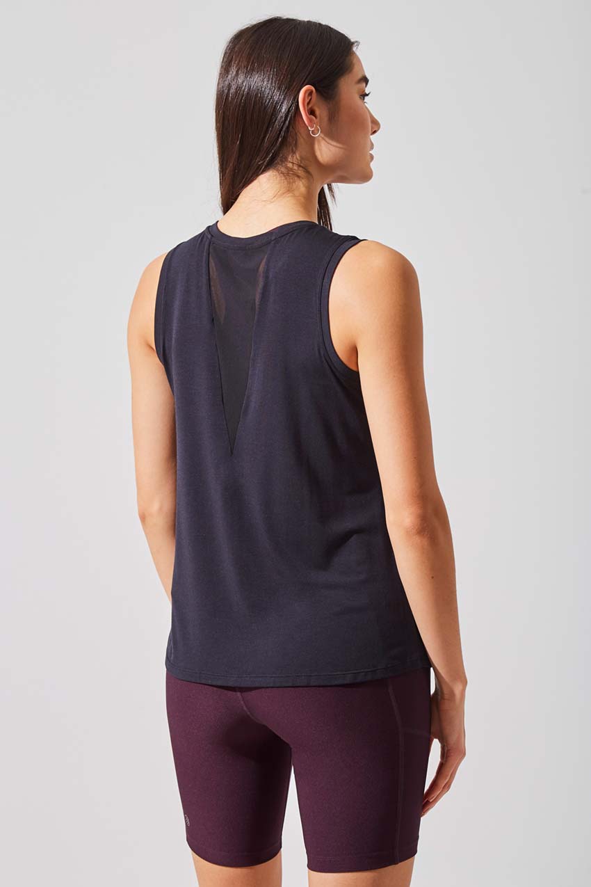 Alison TENCEL™ Modal Tank with Sheer Back Insert