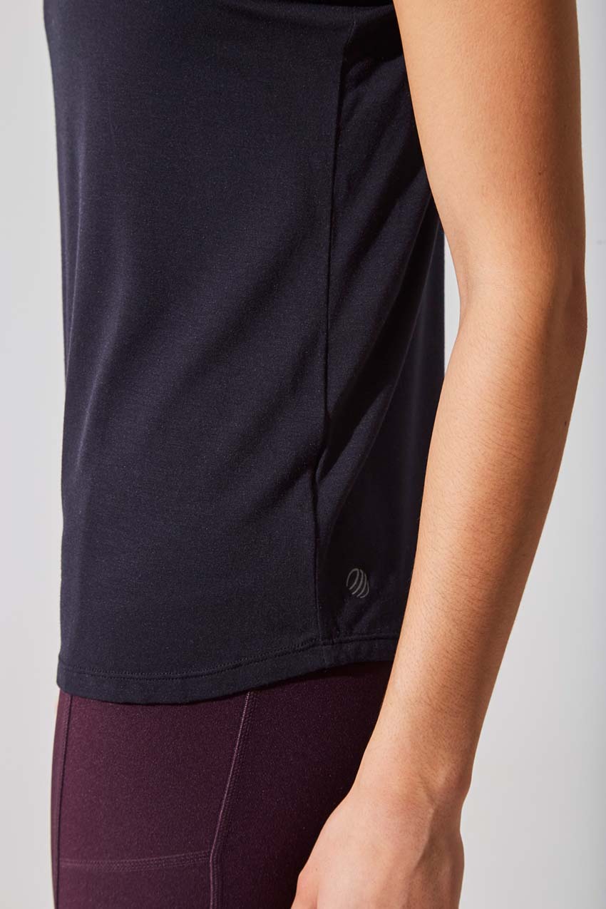 Alison TENCEL™ Modal Tank with Sheer Back Insert