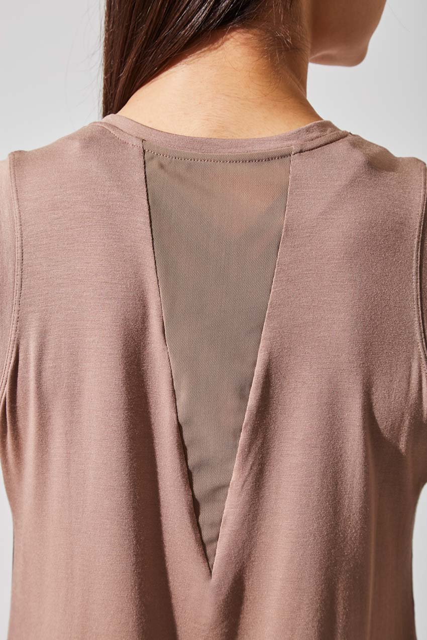 Alison TENCEL™ Modal Tank with Sheer Back Insert