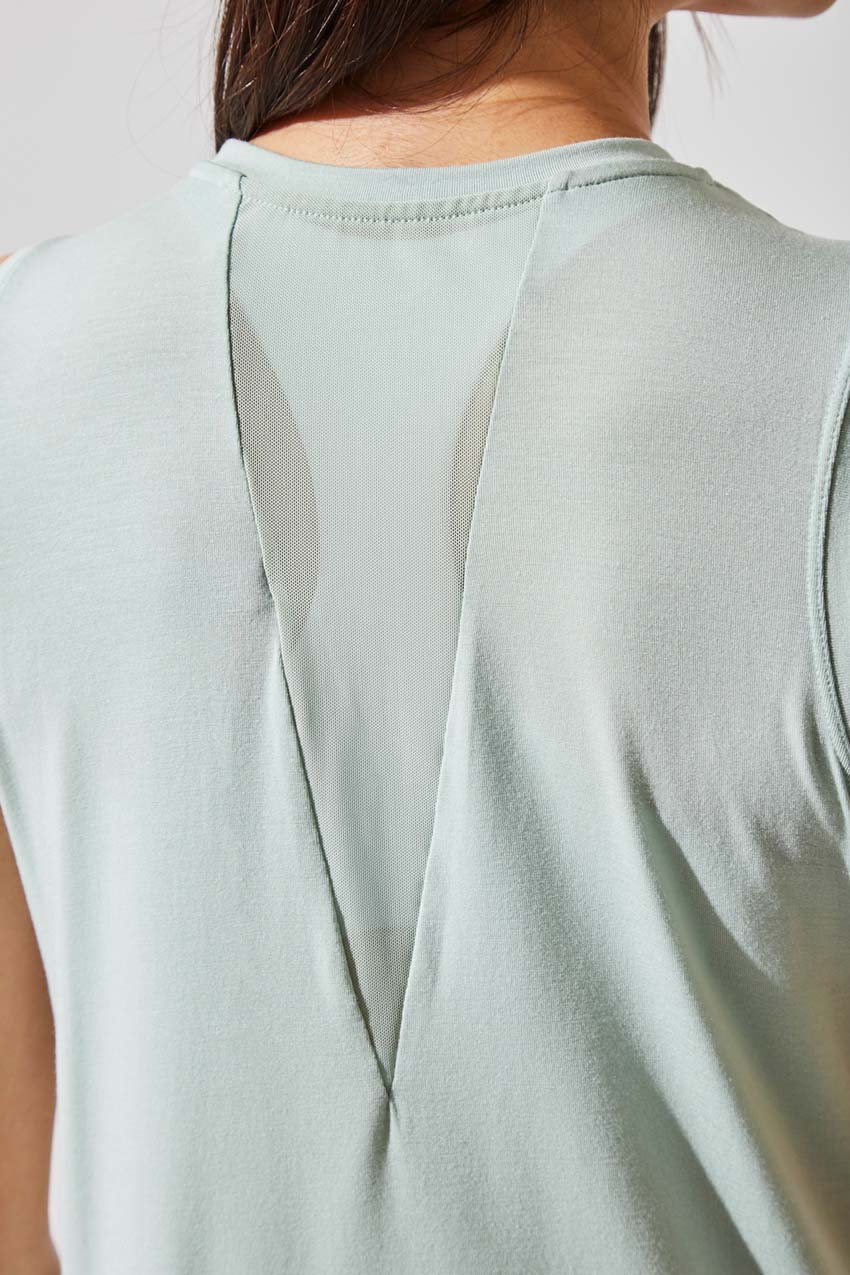 Alison TENCEL™ Modal Tank with Sheer Back Insert
