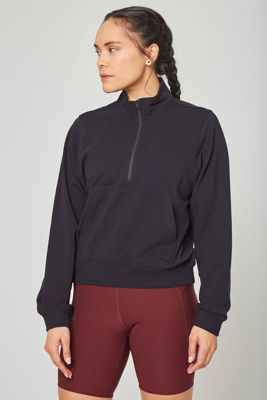Ally Unwind Cropped 1/2 Zip Pullover