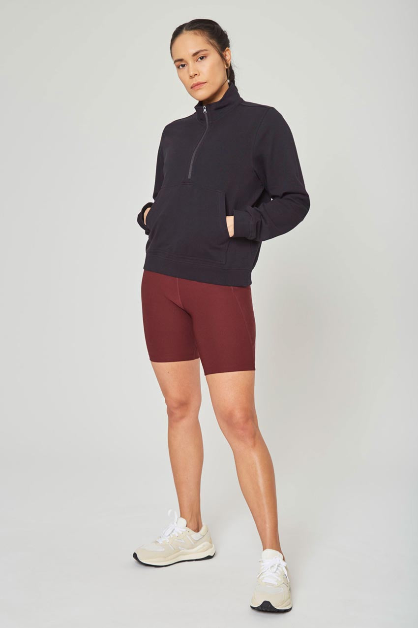 Ally Unwind Cropped 1/2 Zip Pullover