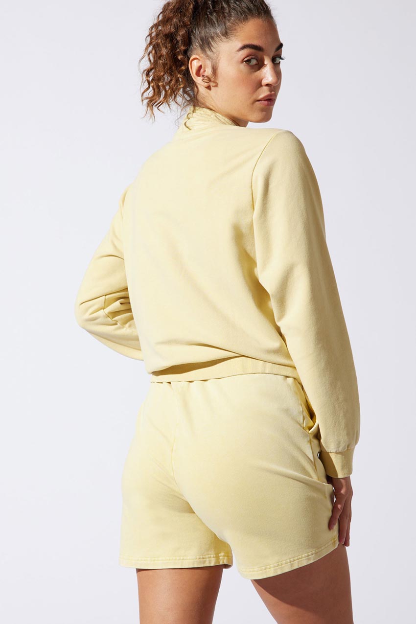 Ally 1/2 Zip Cropped Sweatshirt
