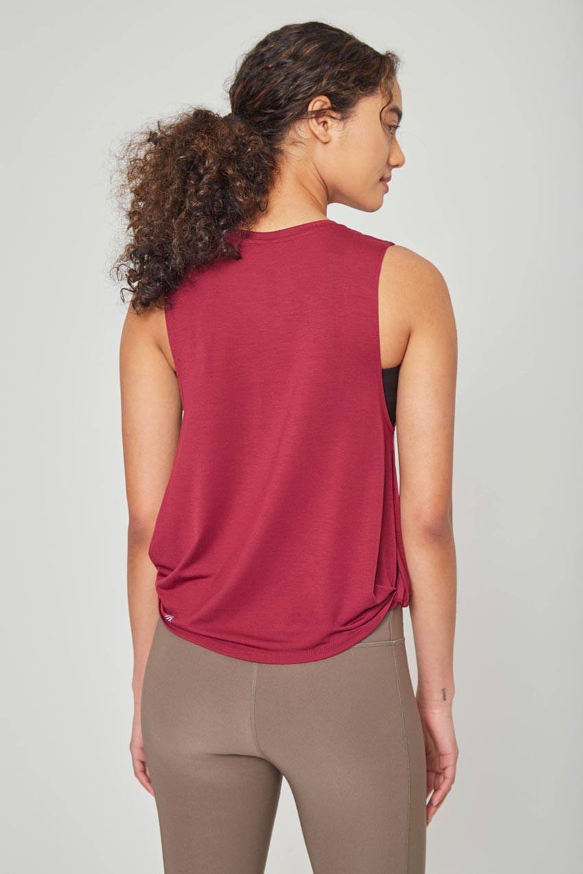 Maddy Dynamic Recycled Side Twist Anti-Stink Tank Top