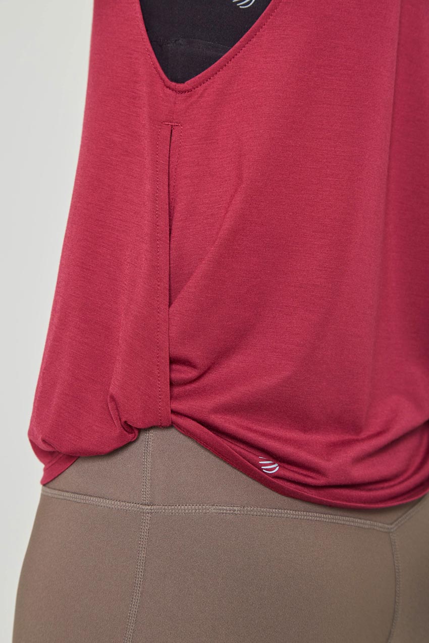 Maddy Dynamic Recycled Side Twist Anti-Stink Tank Top