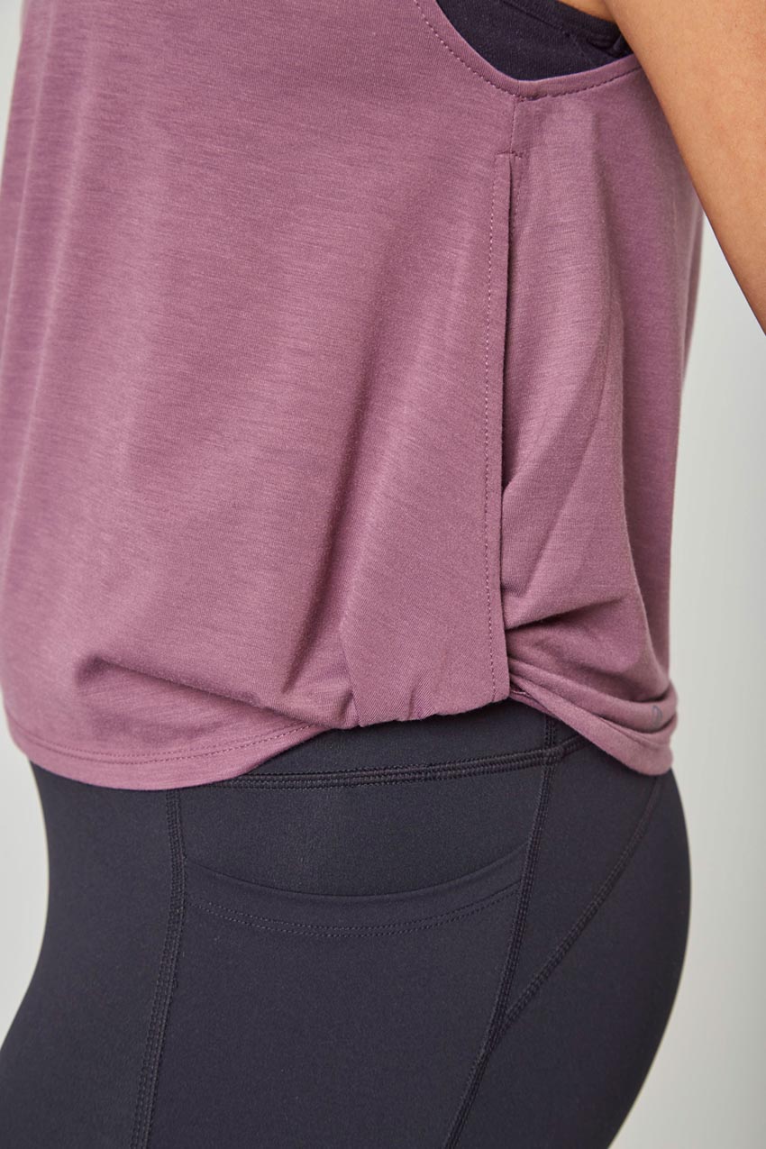 Maddy Dynamic Recycled Side Twist Anti-Stink Tank Top