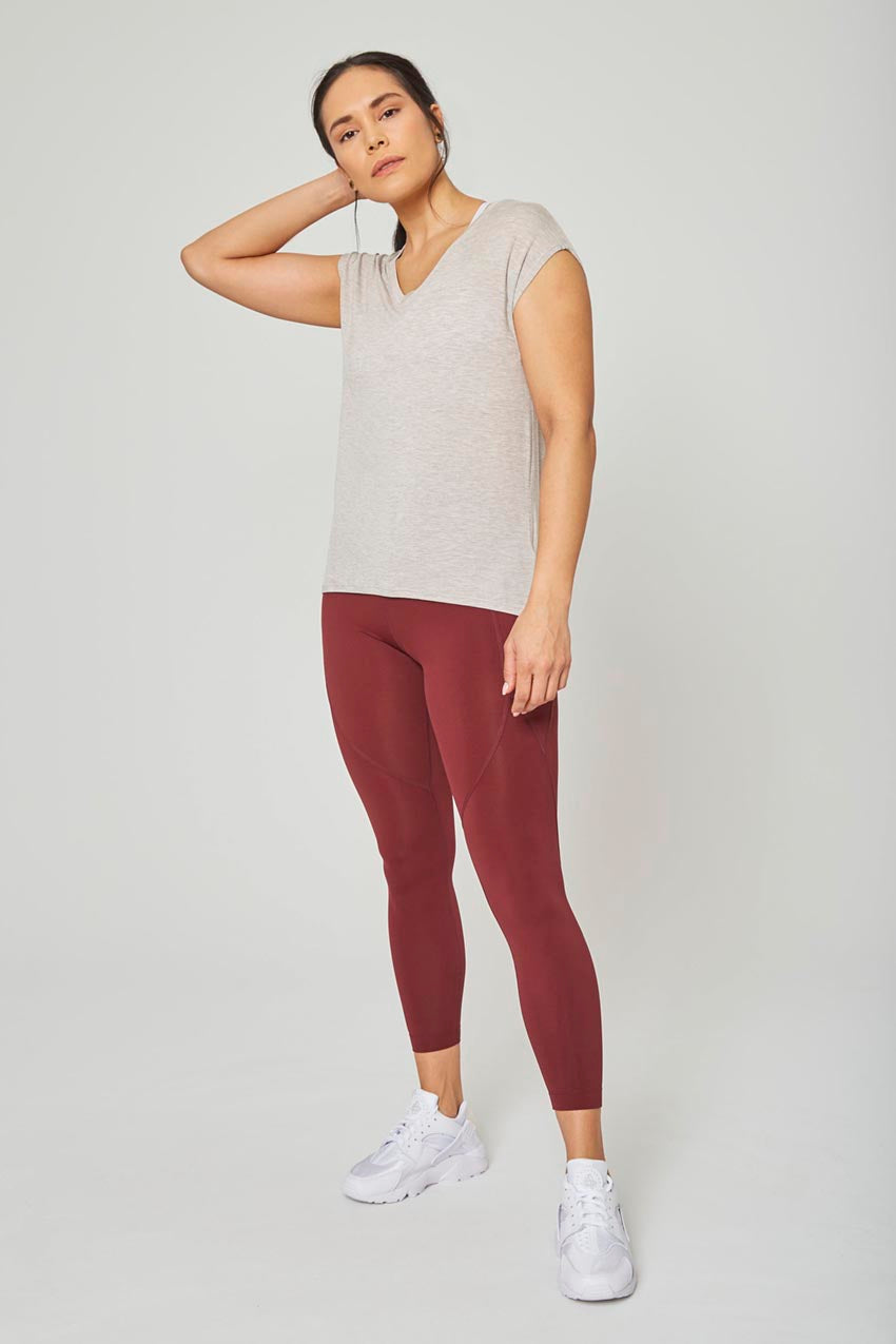 Madison TENCEL™ Modal Longline V-Neck T-Shirt