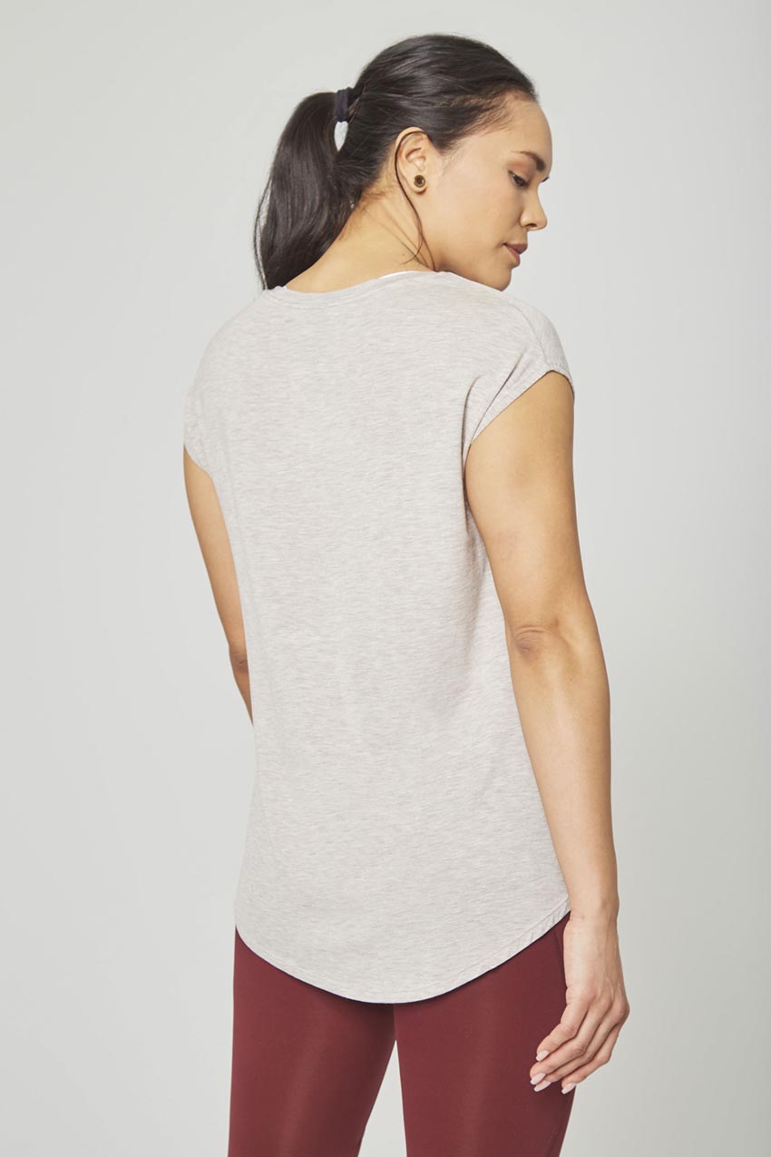 Madison TENCEL™ Modal Longline V-Neck T-Shirt