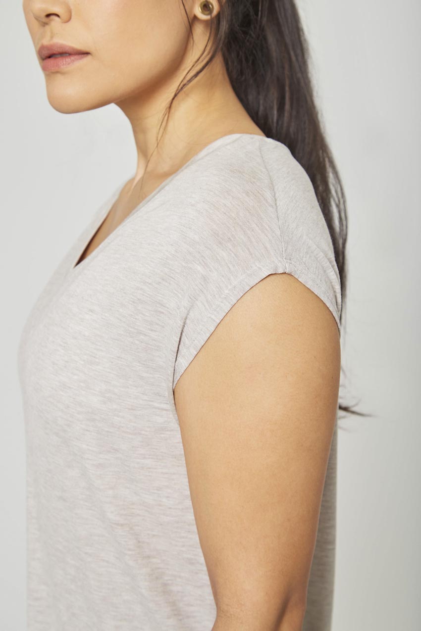 Madison TENCEL™ Modal Longline V-Neck T-Shirt