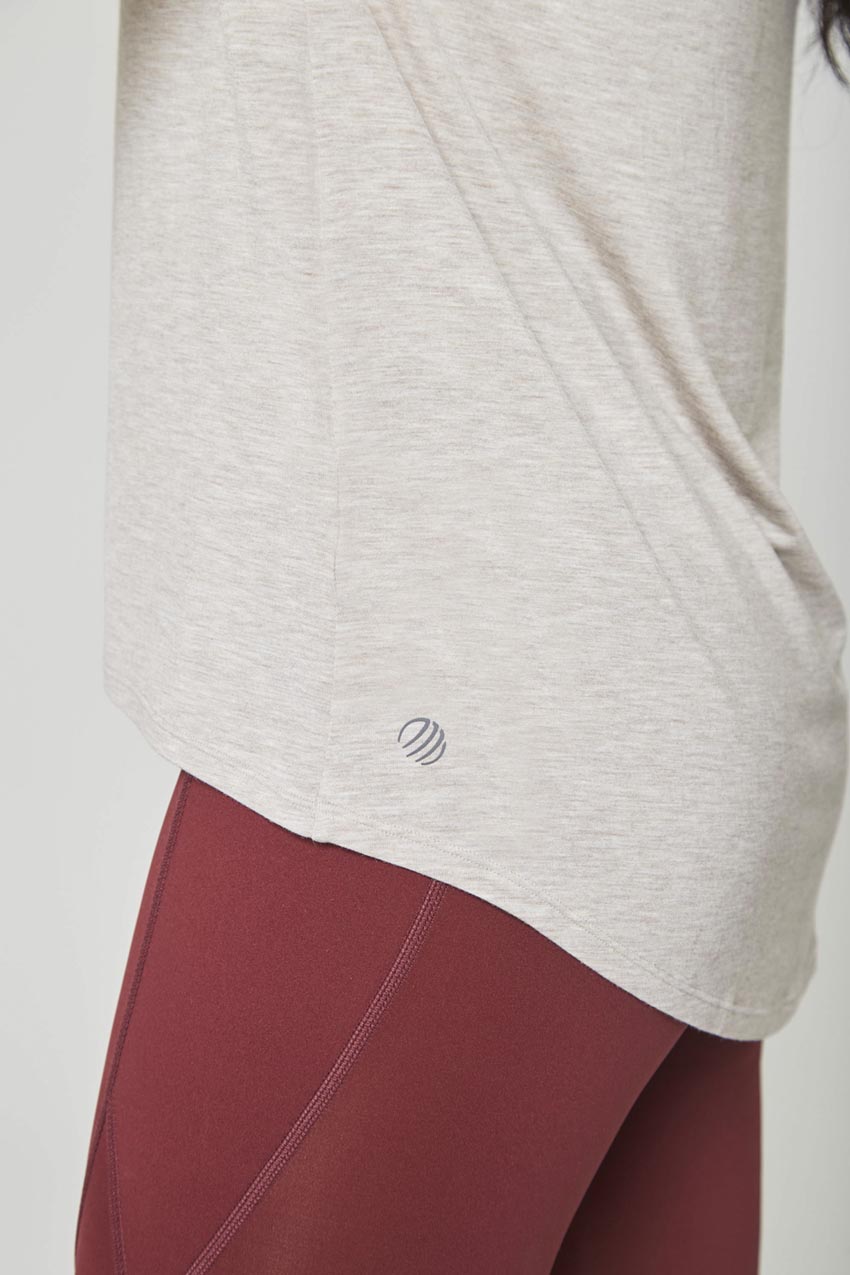 Madison TENCEL™ Modal Longline V-Neck T-Shirt