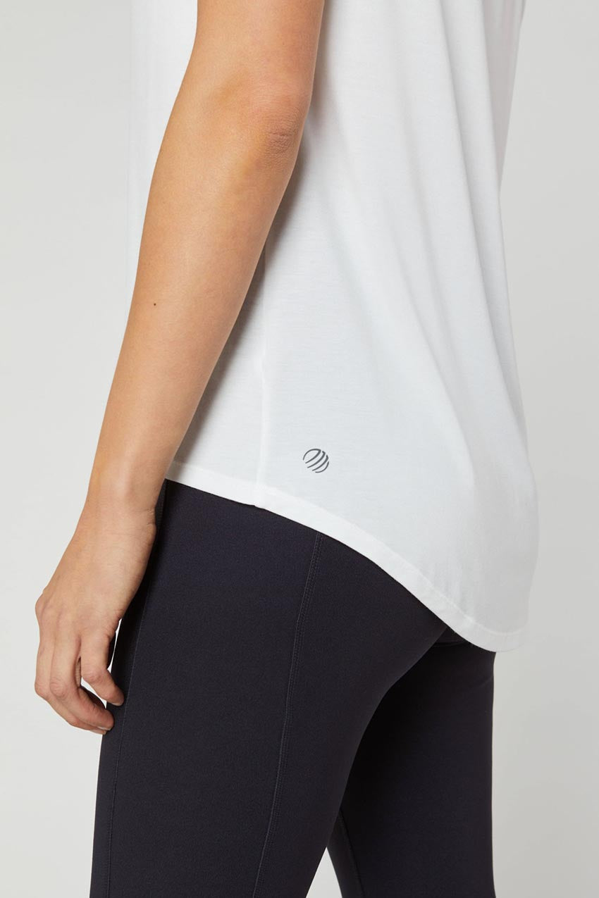 Madison TENCEL™ Modal Longline V-Neck T-Shirt