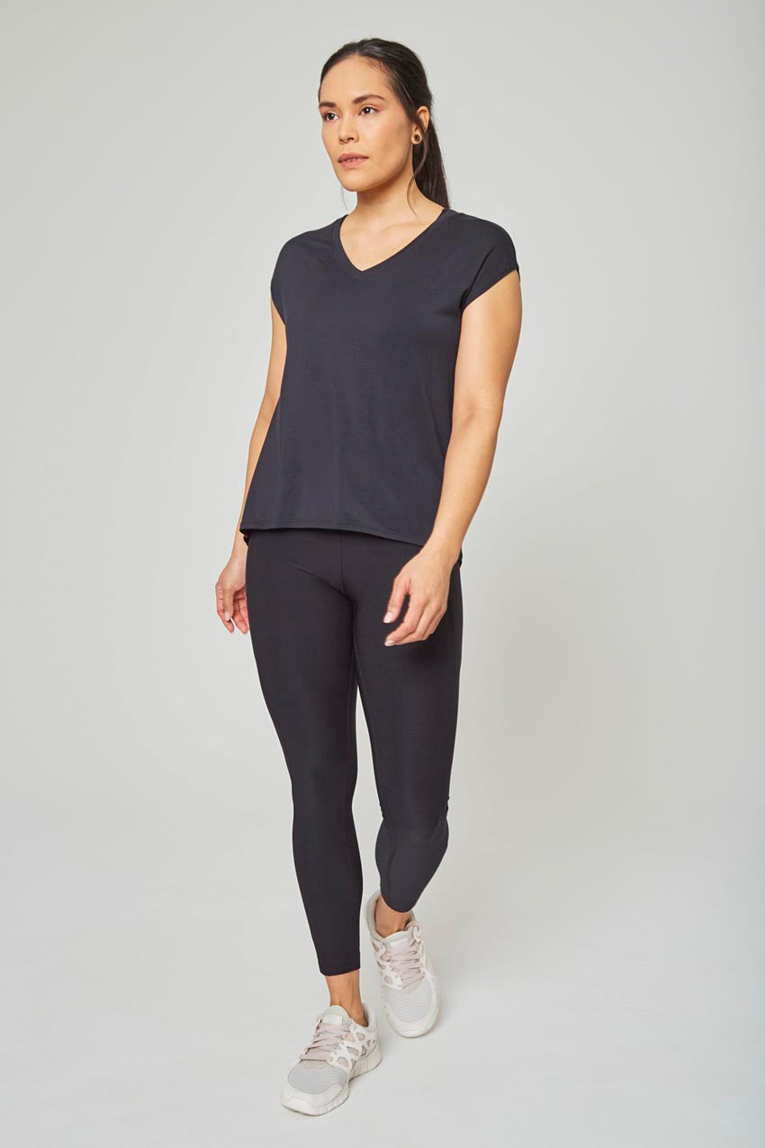 Madison TENCEL™ Modal Longline V-Neck T-Shirt