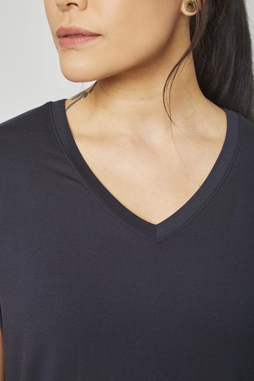 Madison TENCEL™ Modal Longline V-Neck T-Shirt