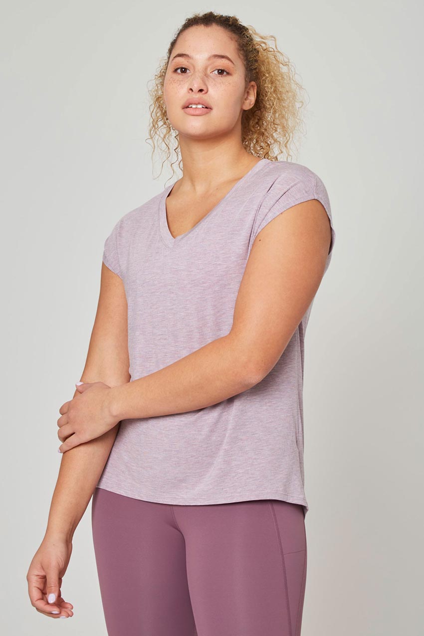 Madison TENCEL™ Modal Longline V-Neck T-Shirt
