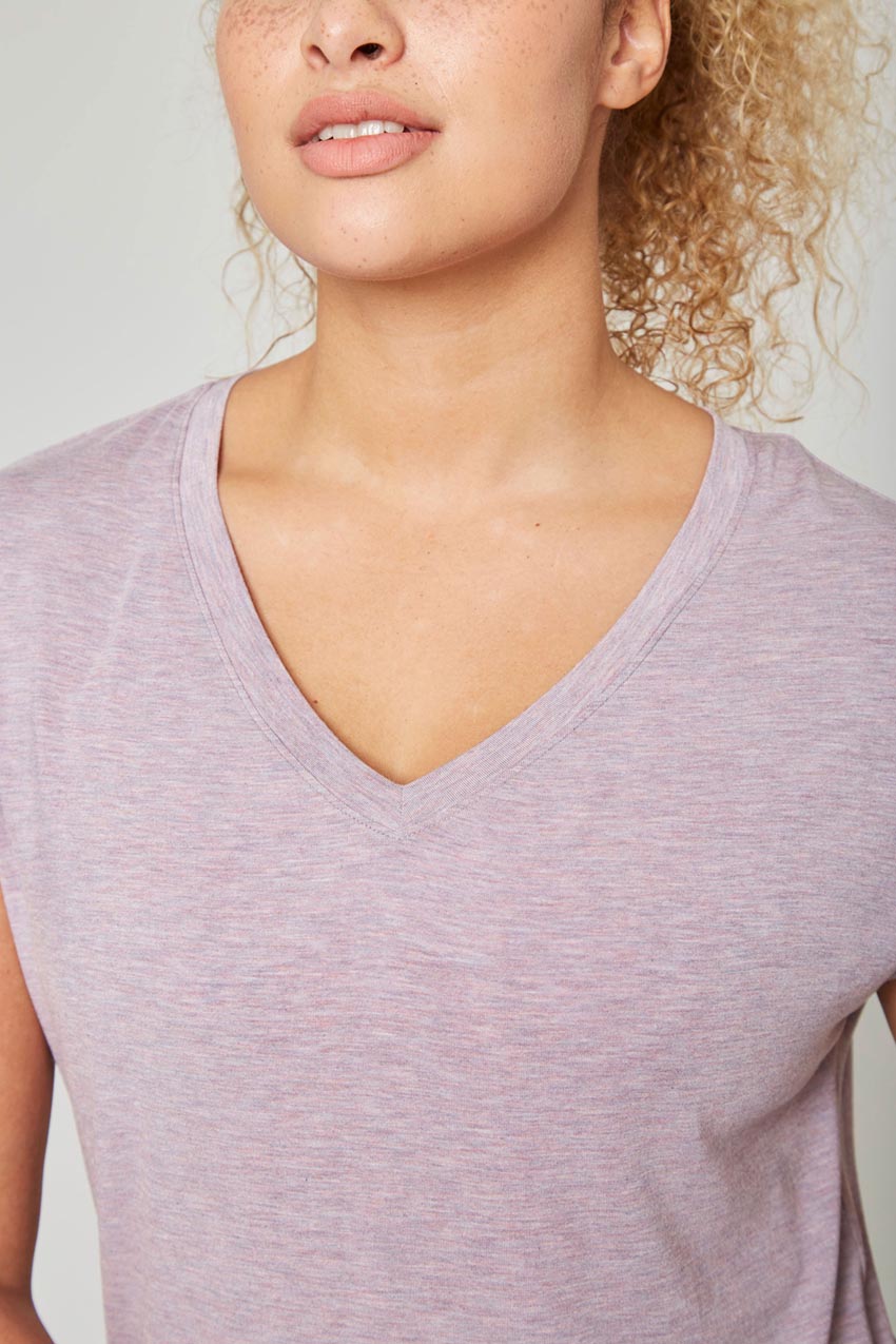 Madison TENCEL™ Modal Longline V-Neck T-Shirt