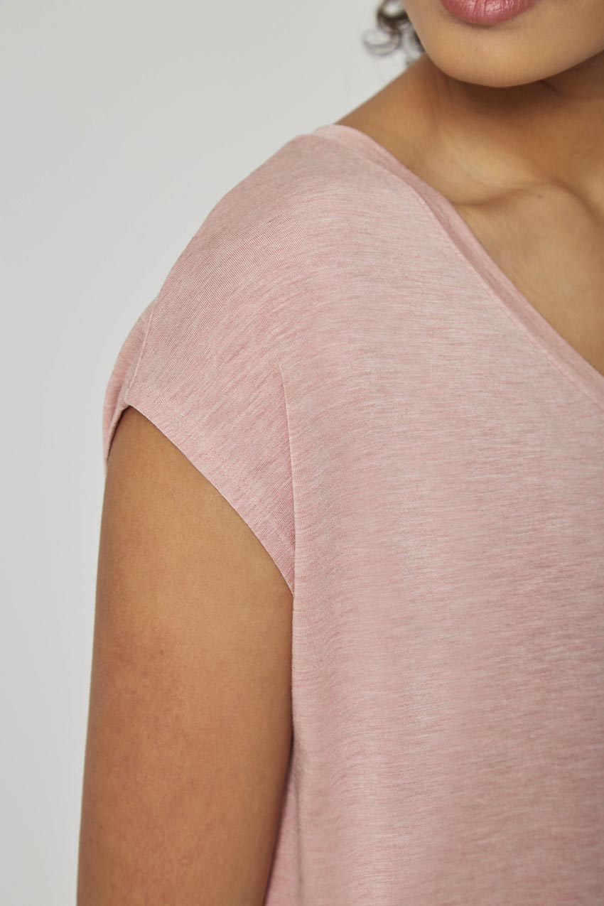 Madison TENCEL™ Modal Longline V-Neck T-Shirt